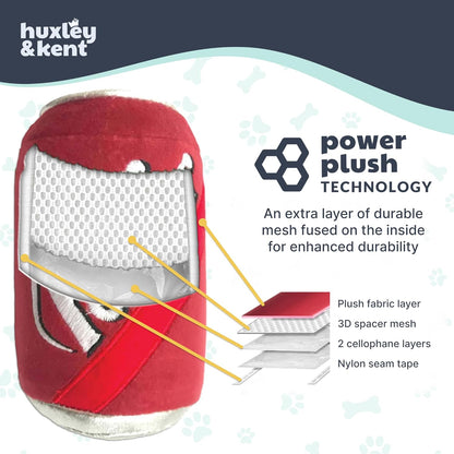 Funny Dog Toy W/Squeaker – Power Plush Squeaky Dog Toys for Small, Medium & Large Dogs – Soft Stuffed Animal for Indoor Play & Fetch - Barker'S Mark, Large